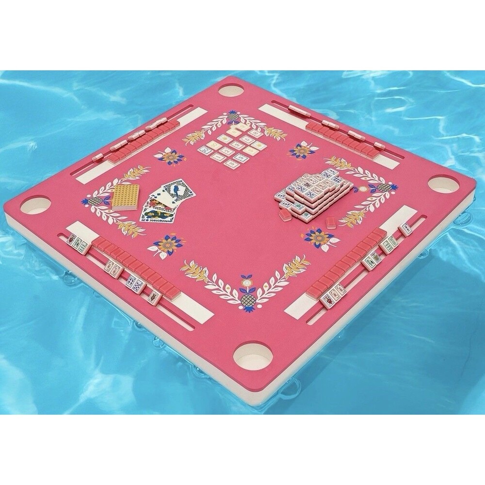 3-in-1 Floating Game Mat Mahjong, Rummi Cube Tropical